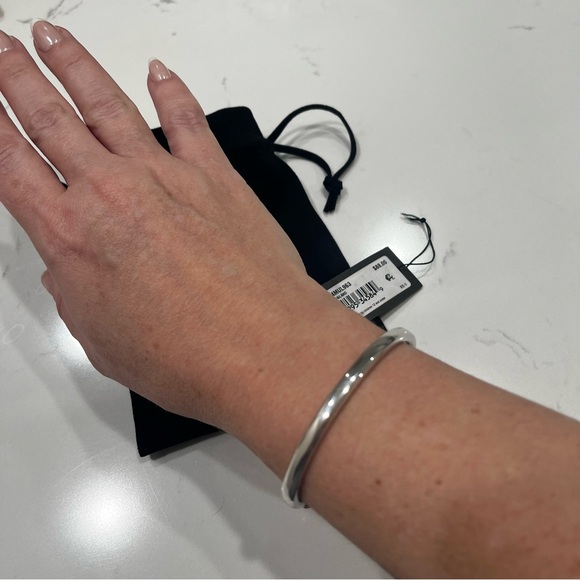 AllSaints Two Tone Skinny Cuff Bracelet - Picture 3 of 6